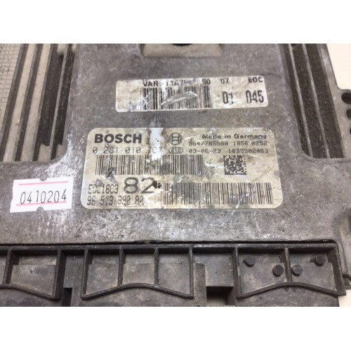 Peugeot 206 1.4 HDI Motor Beyni 0281010707 EDC16C3 9651399080