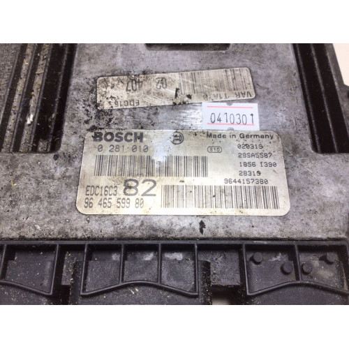 Peugeot 206 1.4 HDI Motor Beyni 0281010707 EDC16C3 9646559980