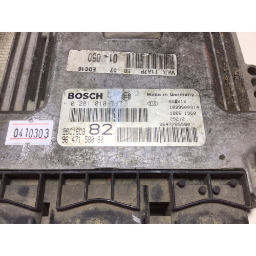 Peugeot 206 1.4 HDI Motor Beyni 0281010707 EDC16C3 9647158080