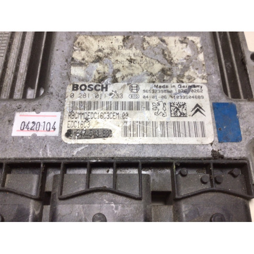 Cıtroen Xsara Motor Beyni 0281011233 9654750380 EDC16C34