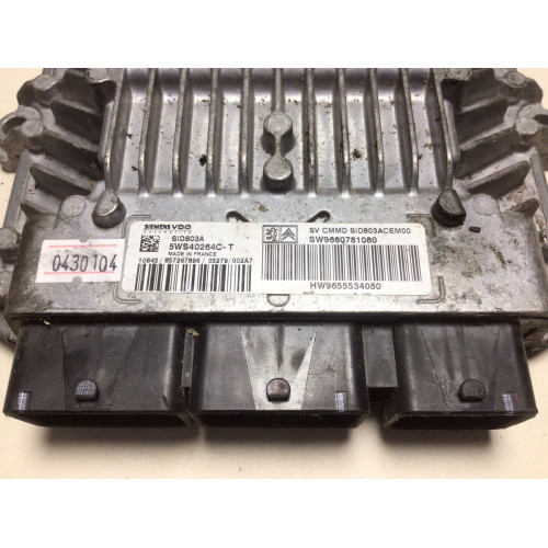 Peugeot 407 2.0 Motor Beyni 5WS40264C-T 9660781080 9655534080 SID803A