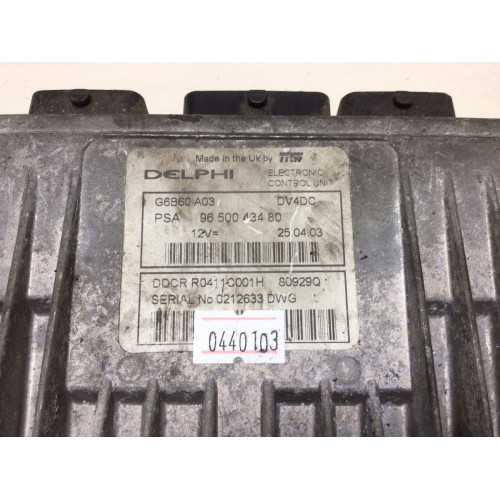 Citroen C3 1.4 HDI Motor Beyni 9650043480 DDCR