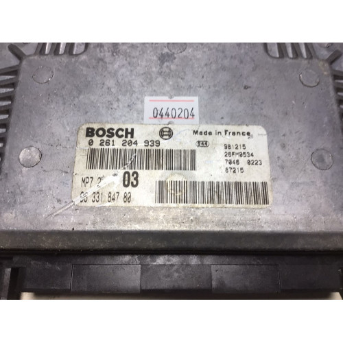 Peugeot 206 1.6 Motor Beyni MP7.2 0261204939 9633184780