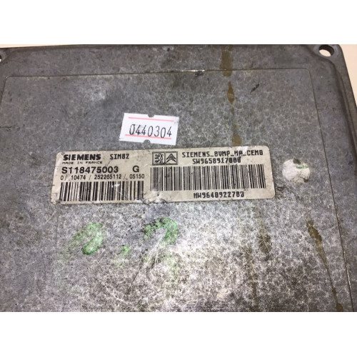 Cıtroen C3 Şanzıman Beyni SIM82 S118475003G SW9658917880