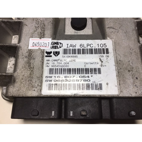 Peugeot Citroen Motor Beyni 9662258780 9654596080 IAW 6LPC.105