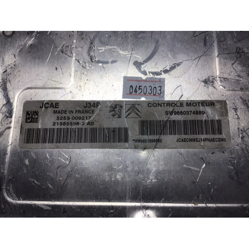 Peugeot 207 Citroen C2 C3 1.4 Motor Beyni 21585598-3A0 9651696680 9660374680 J34P