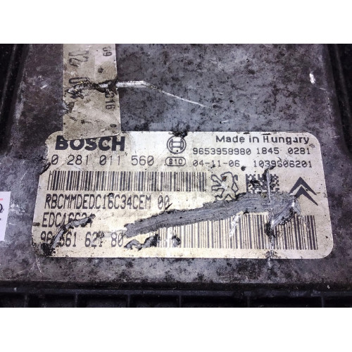 Peugeot 206 Motor Beyni 0281011560 EDC16C34 9656162180