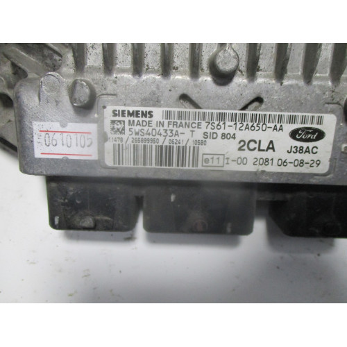 Ford Fiesta 1.4 Motor Beyni 5WS40433A-T 7S61-12A650-AA SID 804 2CLA