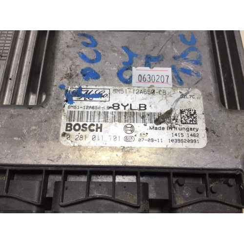 Ford Focus 1.6 TDCI Motor Beyni 0281011701 8M51-12A650-LB 8YLB
