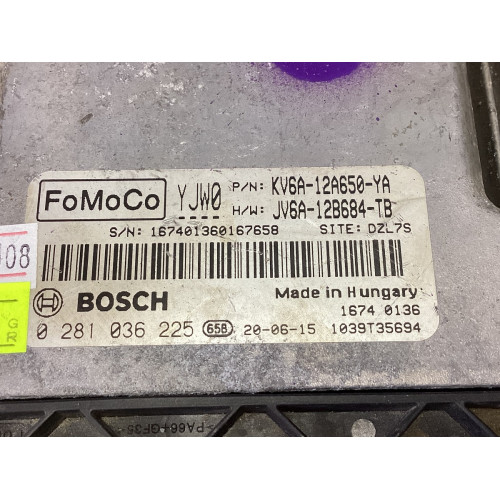 Ford Connect 1.5 TDCI Motor Beyni KV6A-12A650-YA JV6A-12B684-TB 0281036225 MD1CS005