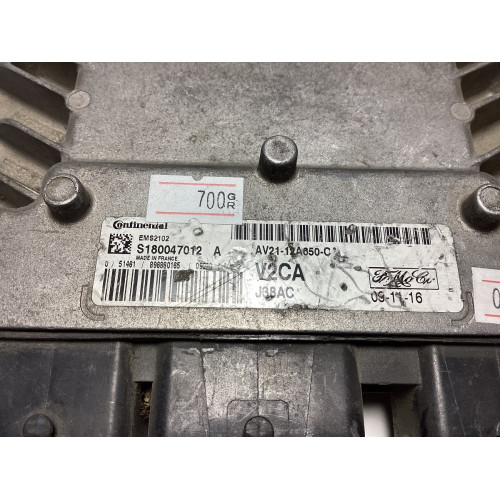 Ford Fiesta 1.25 TDCI Motor Beyni S180047012A AV21-12A650-CA EMS2102 V2CA