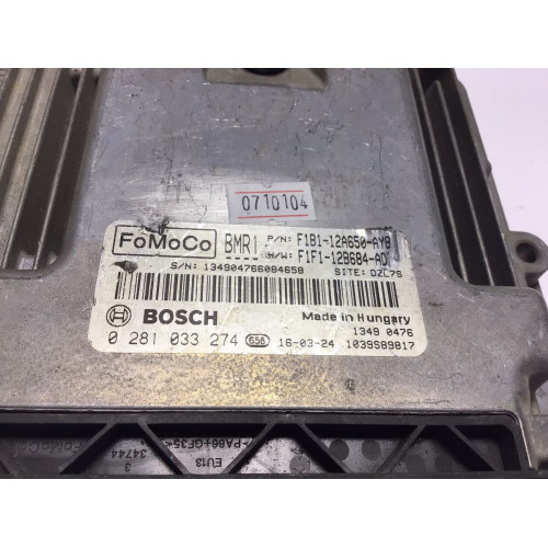 Ford Fiesta 1.5 TDCI Motor Beyni F1B1-12A650-AYB 0281033274 1039S89817