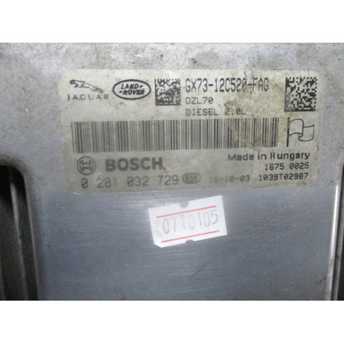 Jaguar 2.0 Motor Beyni 0281032729 GX73-12C520-FAG 