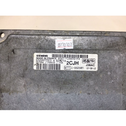 Ford Fiesta 1.25 Motor Beyni S120977315H 6S61-12A650-FH 2CJH SIM210