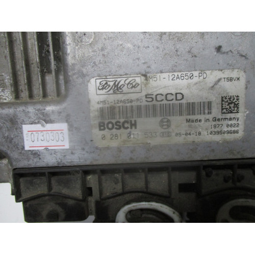 Ford C-Max 1.6 Motor Beyni 4M51-12A650-PD 0281011533 5CCD