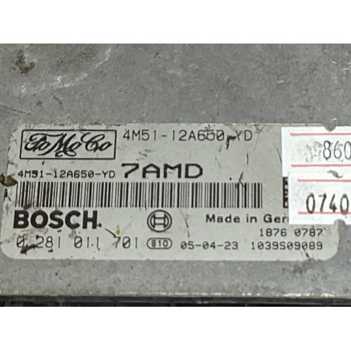 Ford Fiesta 1.4 TDCI Motor Beyni 5WS40584B-T 8V21-12A650-EB SID206 4EJB 