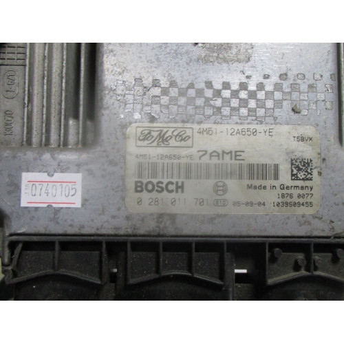 Ford Focus 1.6 TDCI Motor Beyni 4M51-12A650-YE 0281011701 7AME