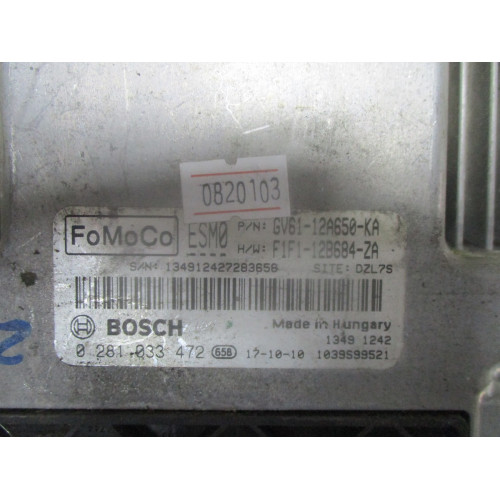 Ford Focus Motor Beyni DZL7S 0281033472 GV61-12A650-KA 1039S99521
