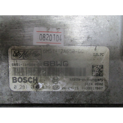 Ford Focus Motor Beyni 6M51-12A650-CG 0281012489 1039S17807