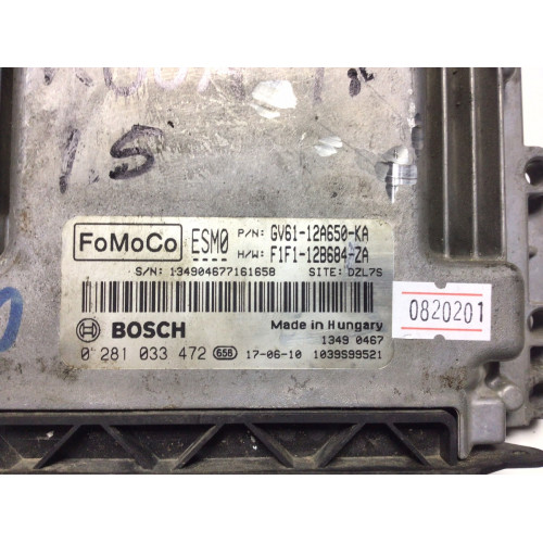 Ford Focus Motor Beyni DZL7S 0281033472 GV61-12A650-KA 1039S99521