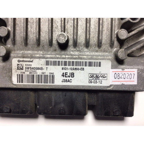 Ford Fiesta 1.4 TDCI Motor Beyni 5WS40584B-T 8V21-12A650-EB SID206 4EJB 