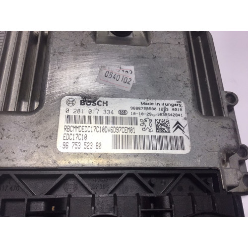 Citroen Berlingo Peugeot Partner Motor Beyni 0281017334 9675352380 EDC17C10 