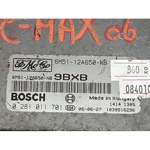 Ford Focus Motor Beyni 6M51-12A650-NB 0281011701 9BXB