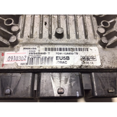 Ford S-Max 1.8 Motor Beyni 5WS40589B-T 7G91-12A650-TB EU5B SID206