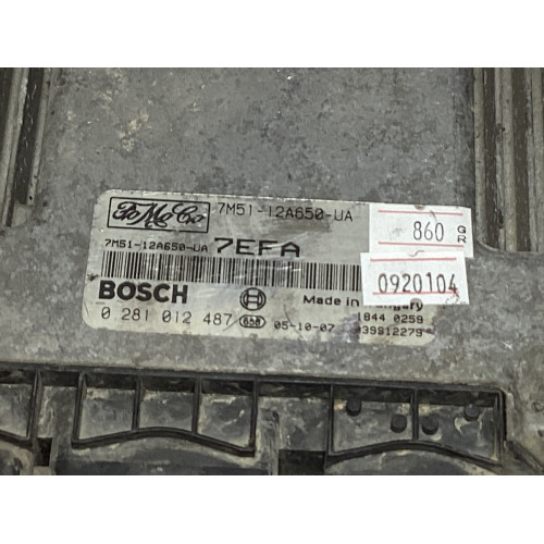 Ford Focus 1.6 TDCI Motor Beyni 7M51-12A650-UA 0281012487 7EFA  