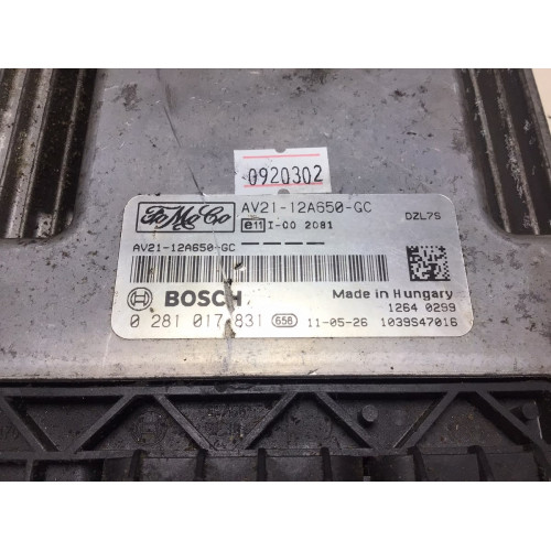 Ford Fiesta 1.4 TDCI Motor Beyni AV21-12A650-GC 0281017831