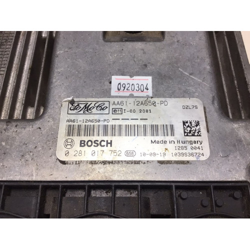 Ford Fiesta B-Max 1.6 Motor Beyni 0281017752 AA61-12A650-PD