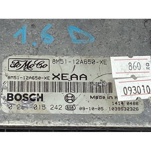 Ford Focus 1.6 Motor Beyni 8M51-12A650-XE 0281015242 XEAA