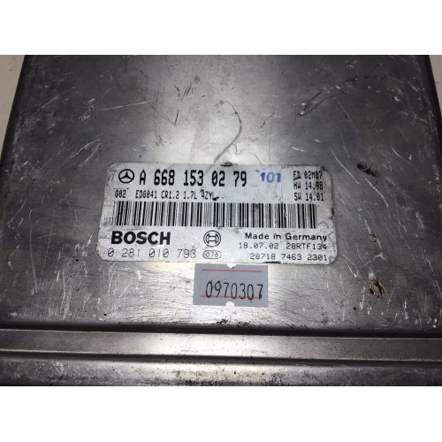 Mercedes A170 1.7 Motor Beyni 0281010793 A6681530279