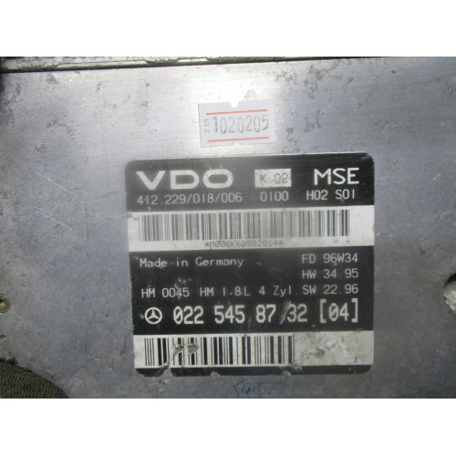Mercedes W202 C180 Motor Beyini 0225458732 412229018006