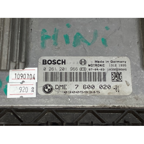 Mini Cooper 1.6 Motor Beyni 0261201966 DME7600020