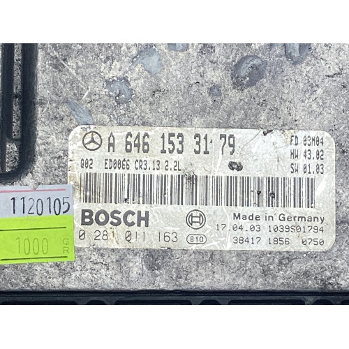 Mercedes W203 Motor Beyni A6461533179 0281011163 CR3.13