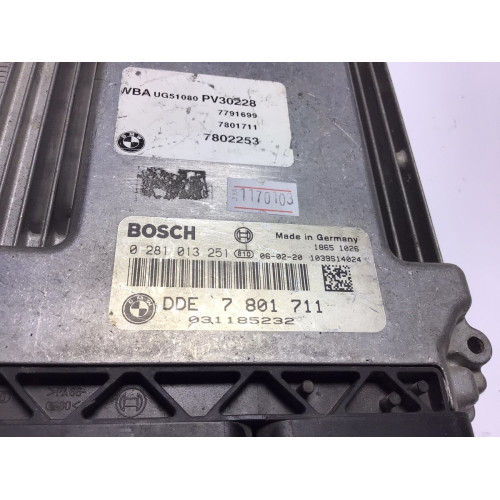 BMW E90 320D Motor Beyni 0281013251 DDE7801711 031185232