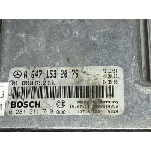 Mercedes C-Class W211 E270 CDI Motor Beyni A6471532079 0281011710