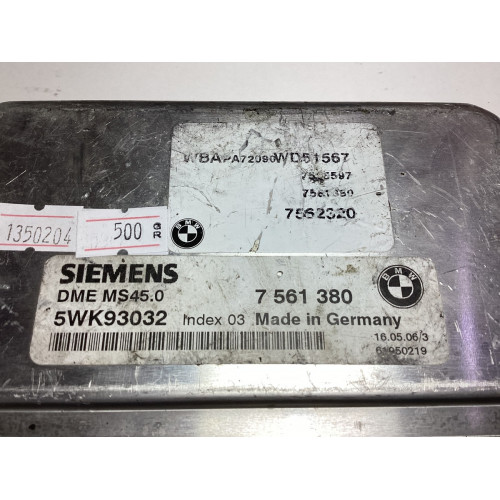 BMW E60 Motor Beyni 7561380 5WK93032 MS45.0