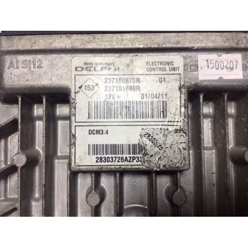 Renault Megane 2 Clio 3 Kango 3 Nissan Note 1.5 Motor Beyni 237100875R 237101689R 28303726