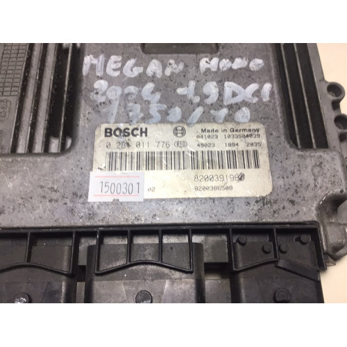 Renault Kango Scenic 1.9 DCI Motor Beyni 0281011776 8200391966 8200386508