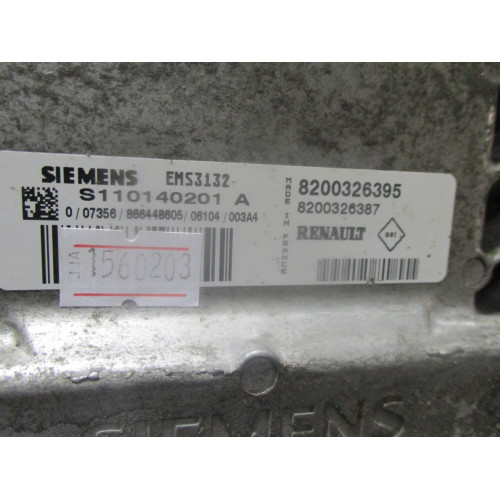 Renault Clio 1.2 Motor Beyni S110140201A 8200326395 8200326387 EMS3132