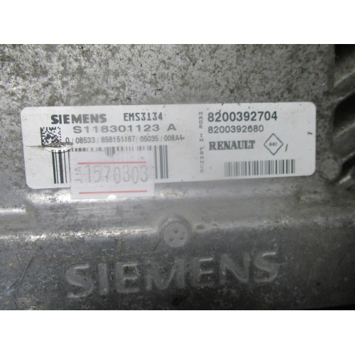 Renault Clio 2 1.6 Motor Beyni S118301123A 8200392704 8200392680 EMS3134