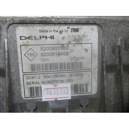Renault Kango Clio 2 Megane 2 1.5 DCI Motor Beyni R0410B034C 8200911560 8200619409 DCM1.2