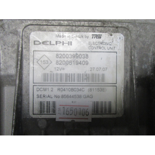 Renault Clio Megane 1.5 DCI Motor Beyni R0410B034C 8200399038 8200619409 DCM1.2