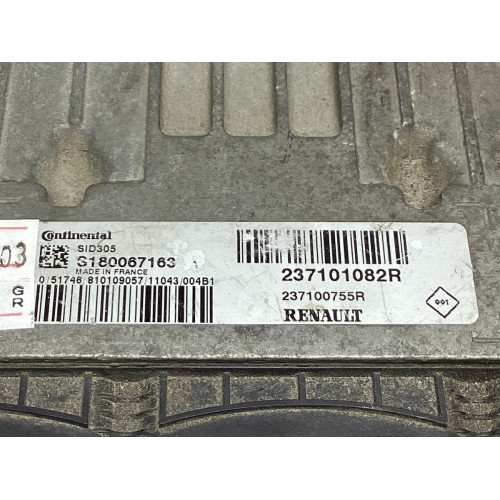Renault Kangoo 1.5 DCI Motor Beyni S180067163A 237101082R SID305