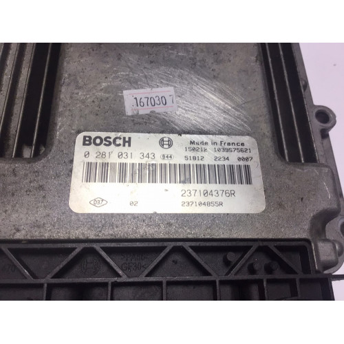 Renault Megane 3 1.6 Motor Beyni 237104376R 0281031343