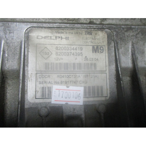 8200334419 8200374395 Renault Megane 1.5 Motor Beyni