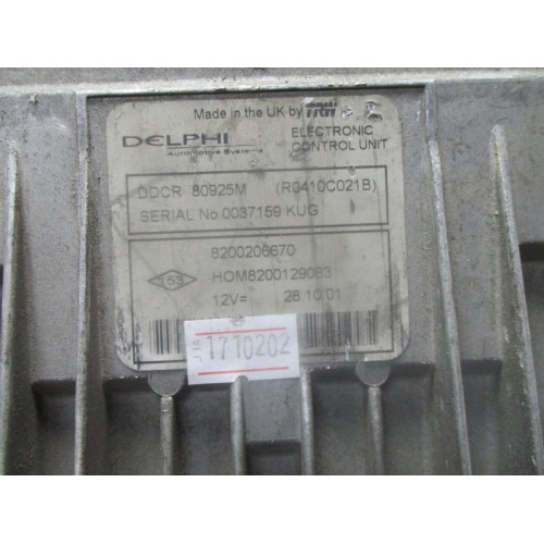 Renault Clio Motor Beyni 8200206670 DDCR80925M HOM8200129063