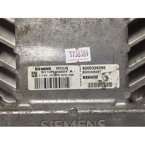 Renault Clio 1.2 Motor Beyni S110140201A 8200326395 8200326387 EMS3132
